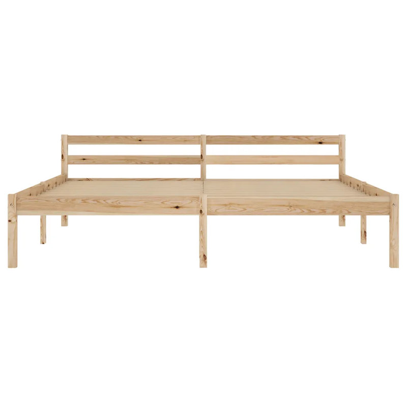 Aaryahi Solid Wood Bed, European Kingsize (160 x 200 cm), Natural