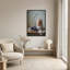 «Rustic Bread» et raisins mauves sur une table en bois, art mural-1720033435