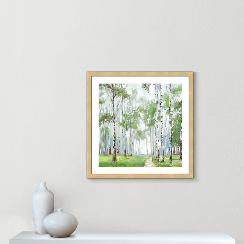 Quiet Path Quiet Path - reproduction de cadre photo, H 32,5 po x l 32,5 po x P 2 po, Encadrement brun