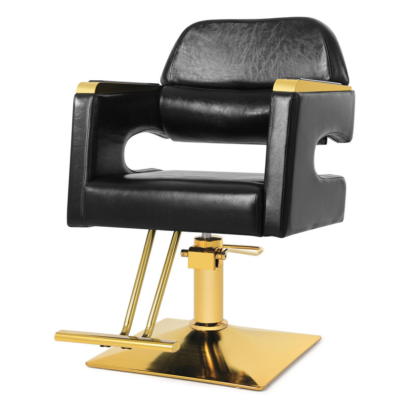 Lowanda Backed Adjustable Height Ergonomic Active Stool with Footrest