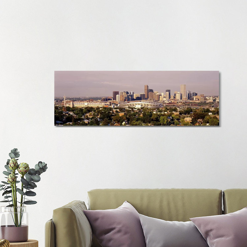 Denver CO #2 - Wrapped Canvas Panoramic Print, 121.92 cm H x 40.64 cm W x 3.175 cm D