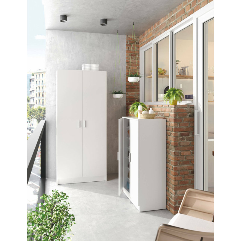 Charleston 2 Door Wardrobe, White