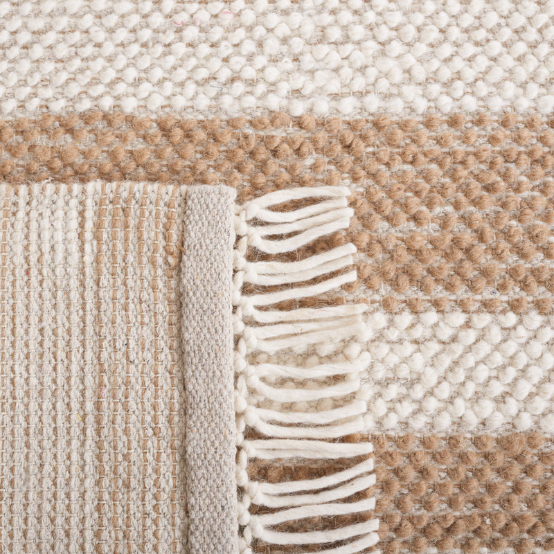 Tapis ivoire / brun clair Charvik, Tapis de couloir 2 pi 3 po x 8 pi