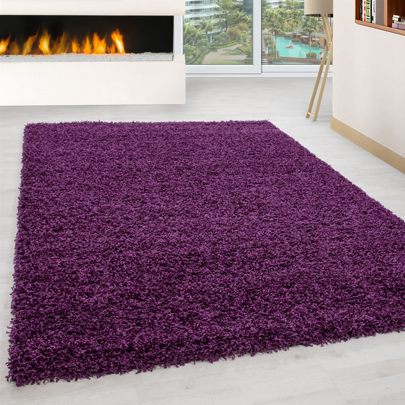 Tapis uni en polypropylène tissé à la machine Dolli, Rectangle 6 pi 7 po x 9 pi 6 po