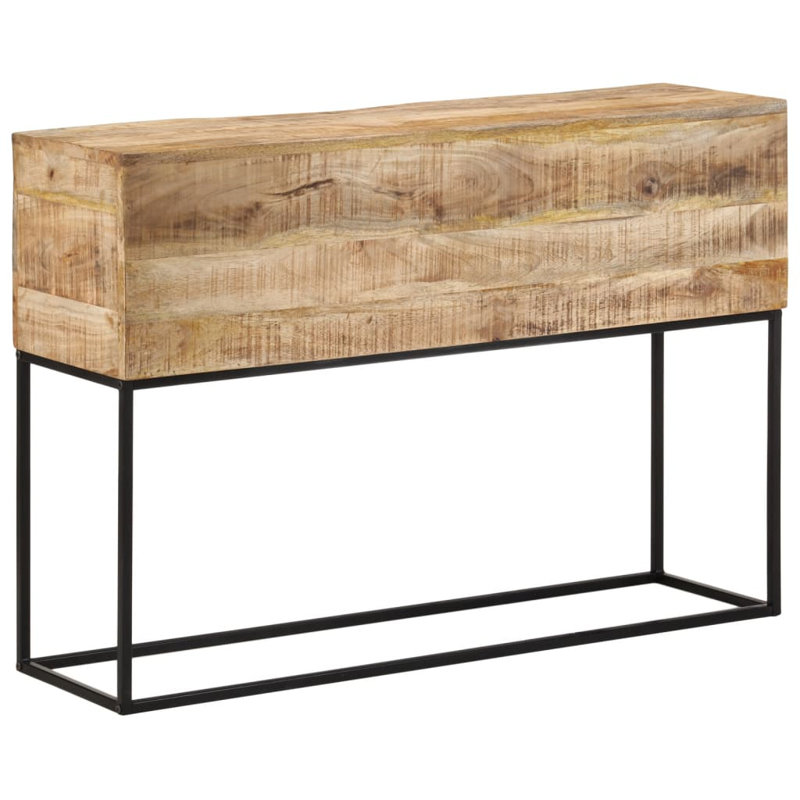 110cm Solid Wood Top Console Table