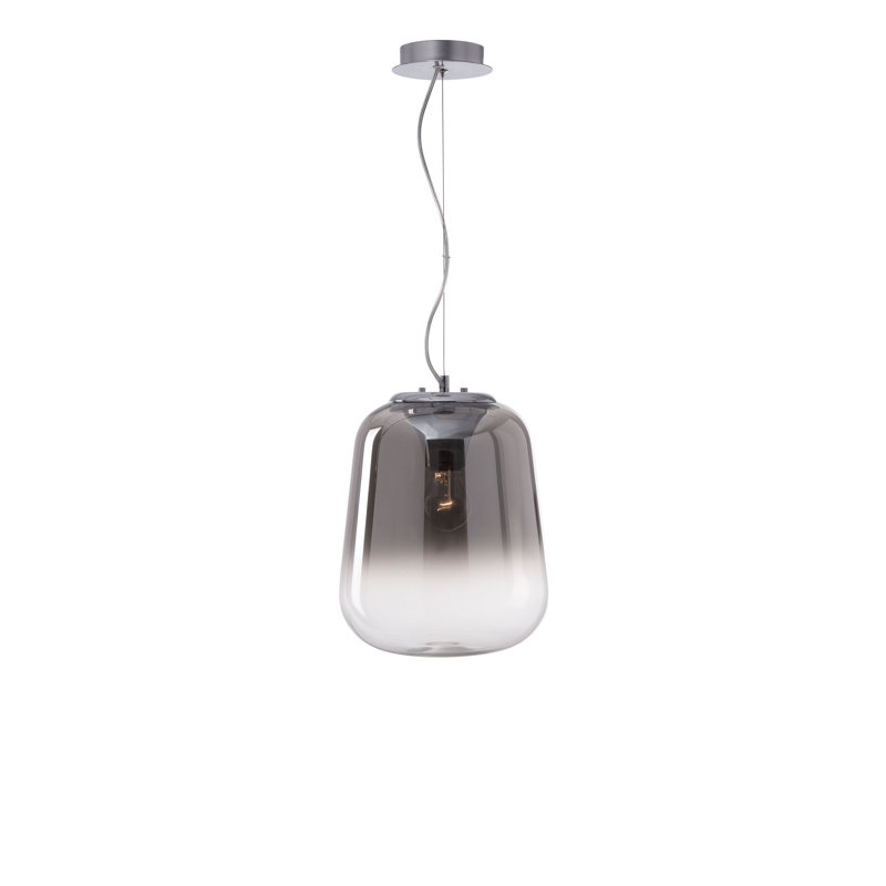 Oliverio 1 - Light Smoky Gradient Cylinder Pendant