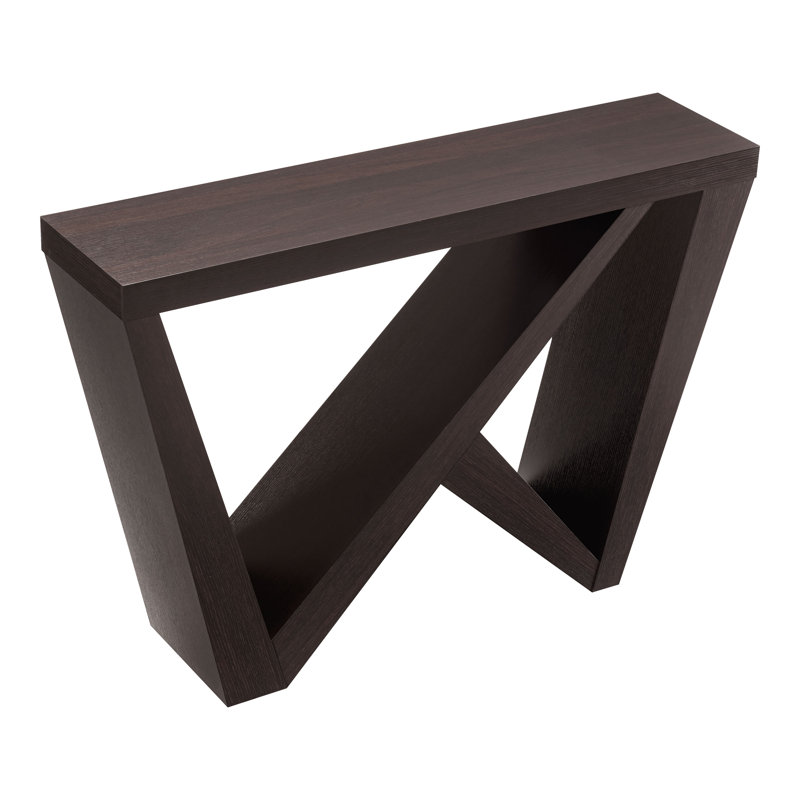 Blinny 47.25''W W-Shaped Console Table, Cappuccino