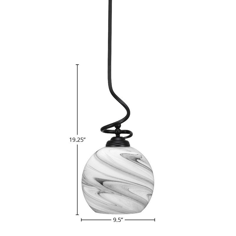 Luminaire suspendu Capri Capri, Noir mat