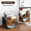 Rivosar Letter Holder with Drawer 4 Slots Adjustable Desk Magazine Literature Rack for Home Office