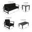 Ensemble de conversation pour 4 personnes avec coussins Sunbrella® Dulcie-91018547
