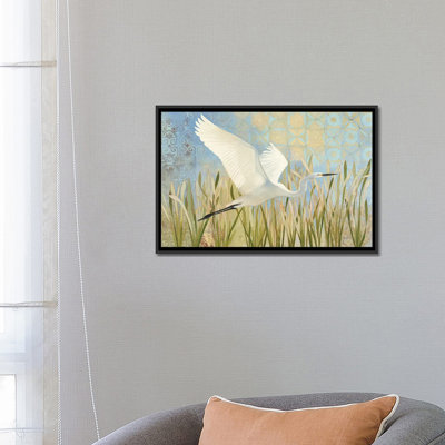 «Snowy Egret in Flight», impression sur toile
