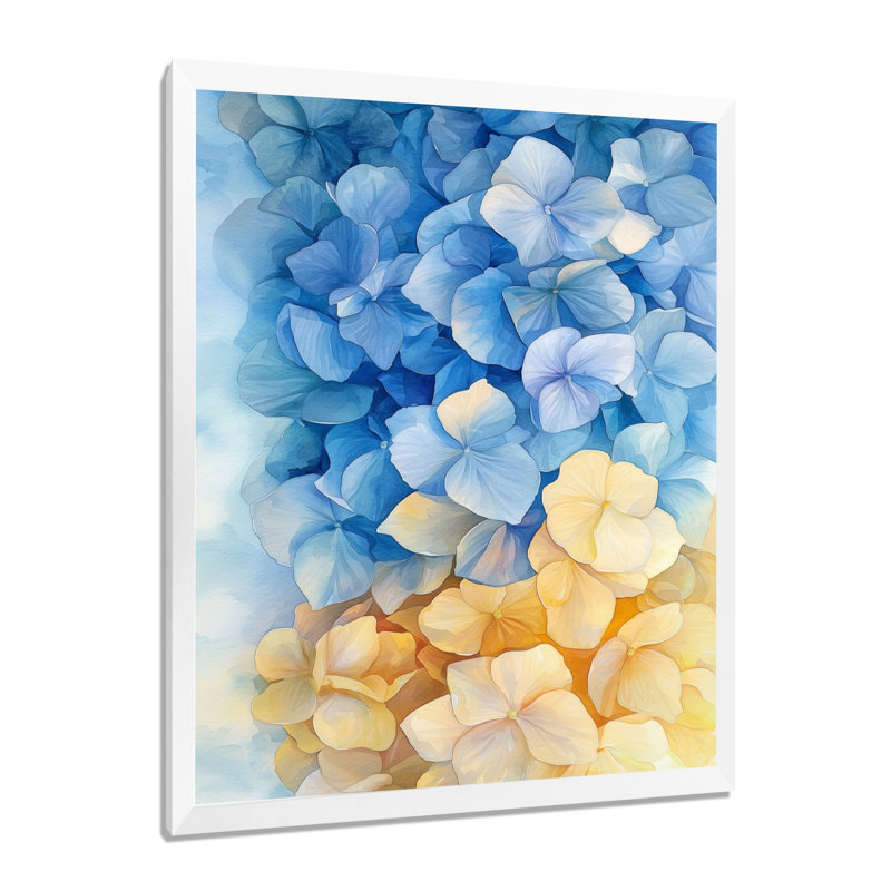 Mathis - art mural floral, Reproduction encadrée d'une seule photo, H 20 po x l 12 po, Blanc