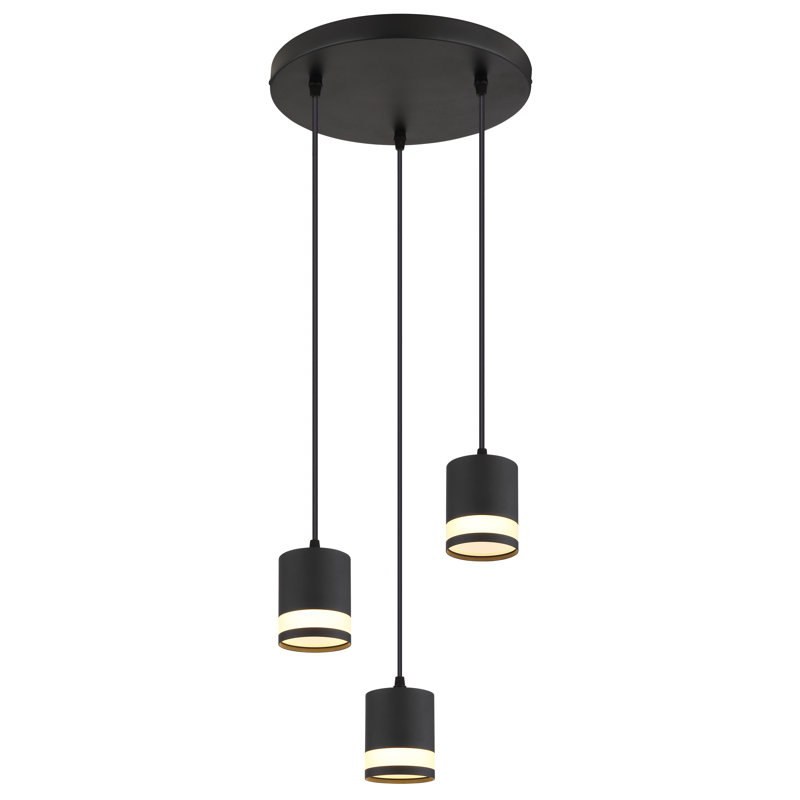 Dayla 3 - Light Matte Black Pendant