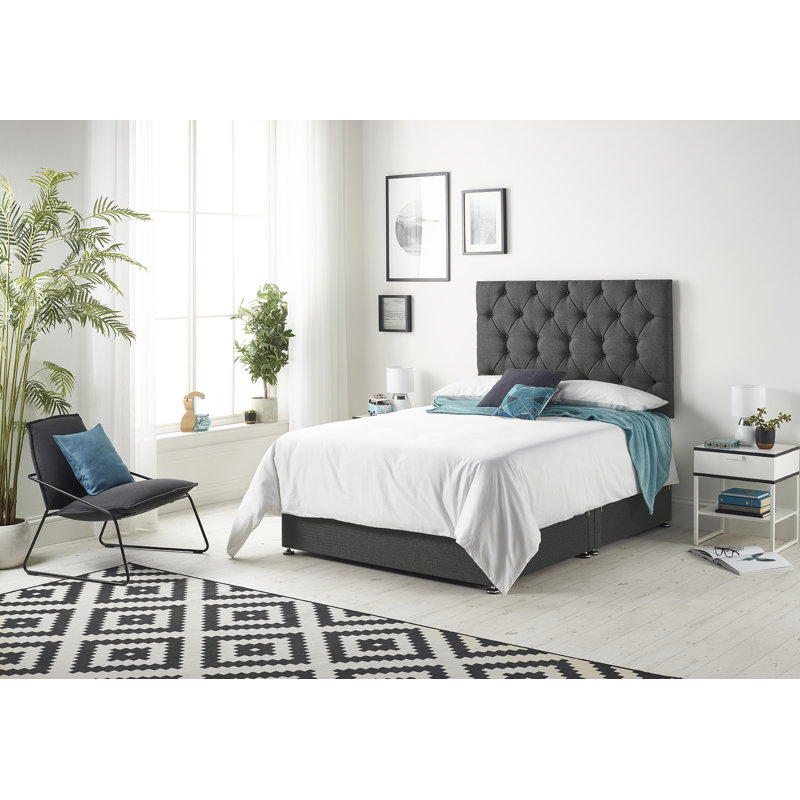 Copple Coilsprung Divan Bed Set, No Drawer, Single (3'), Natural