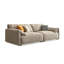 Causeuse-coussin modulaire en polyester ivoire