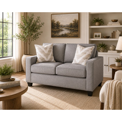 Kamdyn 66" Square Arm Loveseat with Reversible Cushions