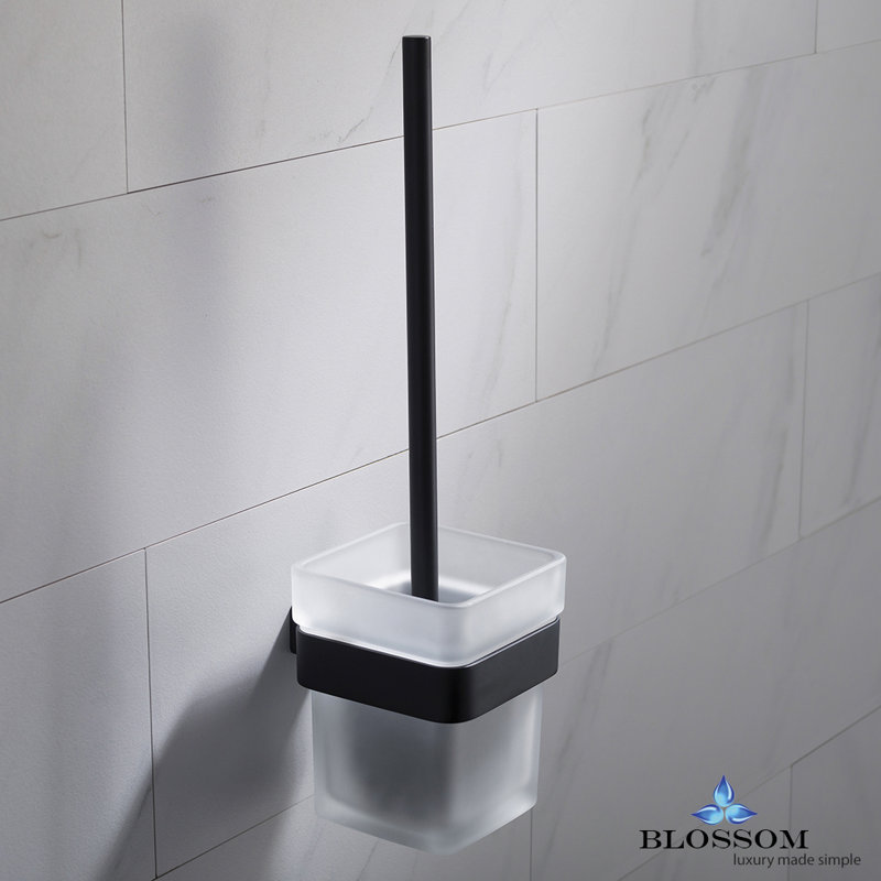Porte-brosse de toilette Hubbardston, Noir mat