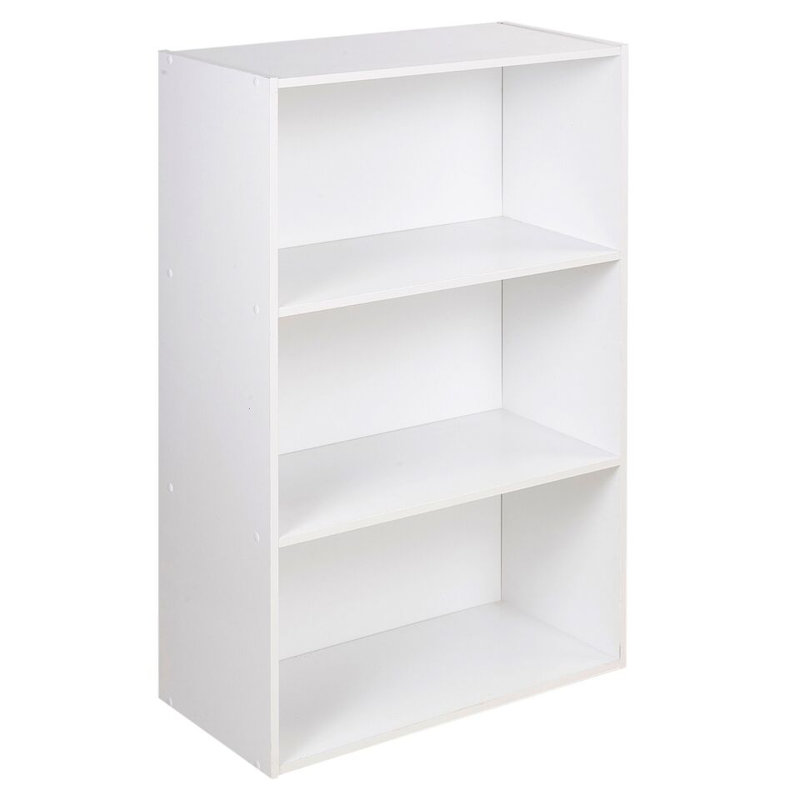 Tahura 90cm H x 60cm W Solid Wood Ladder Bookcase, White
