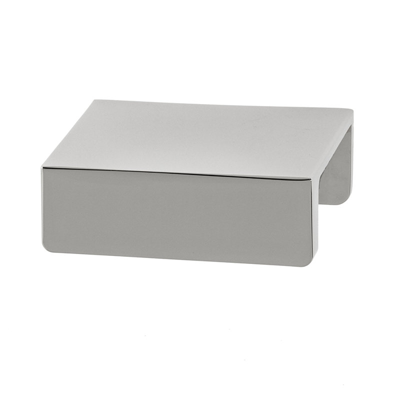 Martin 1-1/4" Center to Center Polished Nickel Edge Drawer Pull, 1 1/4", Polished Nickel