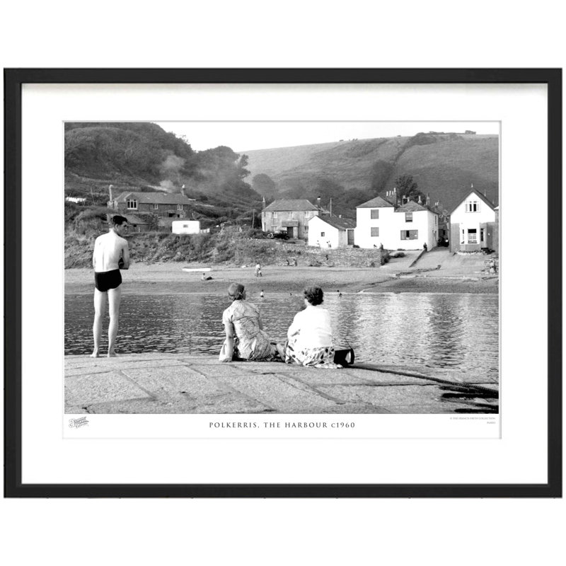 Polkerris, The Harbour C1960 - Single Picture Frame Print, 45cm H x 60cm W x 2.3cm D