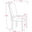 L'ensemble de mobilier de salle à manger 5 pièces comprend une table ronde avec Dropleaf et 4 chaises rembourrées en similicuir noir, 42 x 42 pouces, noir-1238114378-1278237289-1278237288