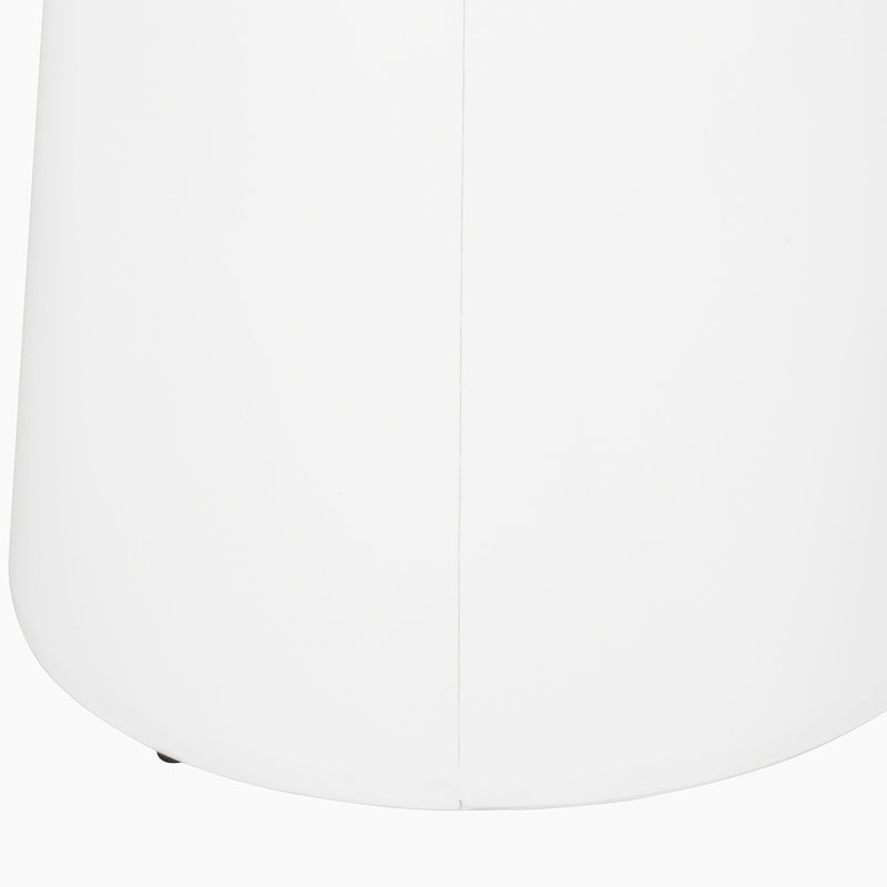 Tables d'appoint d'extérieur en fer avec design évasé, Blanc
