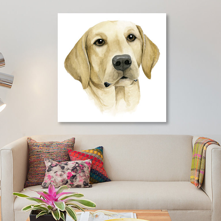« human best friend », impression sur toile, H 12 po x l 12 po x P 0,75 po, Toile tendue, Pas de tapis