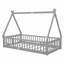 Tent-Shaped Floor Bed, With Guardrails-1043397041-1043397055