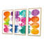 «Circle Abstract Colorfields», ensemble d'art mural sur toile encadré moderne Mid-Century-72044283-72043471