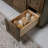 Sollman 61" Kodiak Brown Single Sink Bathroom Vanity with White Ice Quartz Top-124301239
