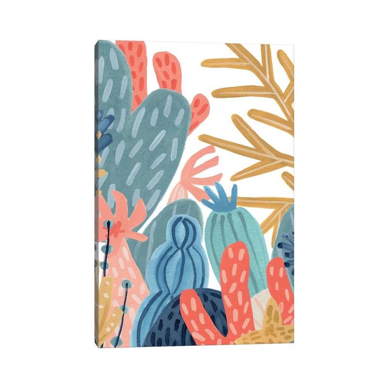 Paper Reef III by June Erica Vess - Wrapped Canvas Painting, 101.6 cm H x 66.04 cm W x 3.175 cm D