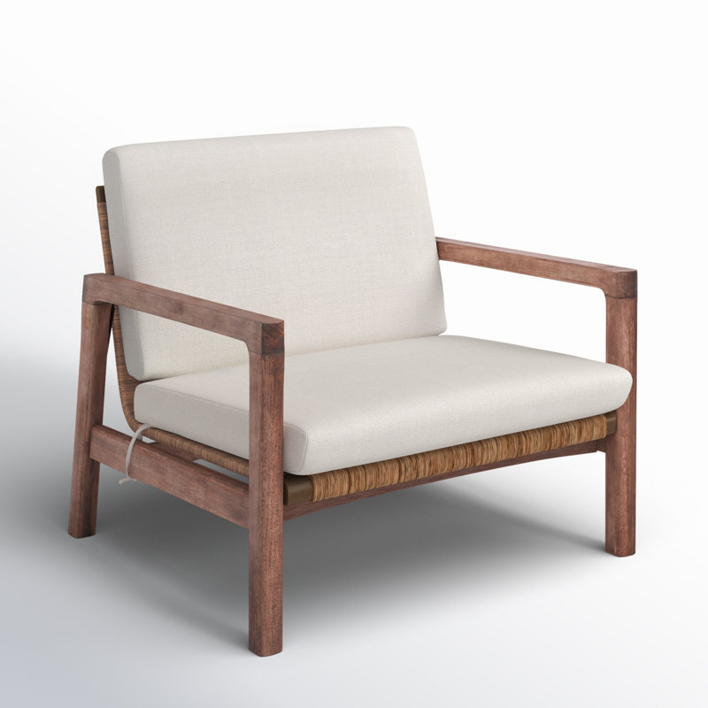 Chaise de patio avec coussins Nicholson