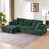 Chenille vert foncé