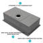 Évier de cuisine encastrable 30 po x 19 po x 10 po à cuve simple encastrable en acier inoxydable calibre 16
