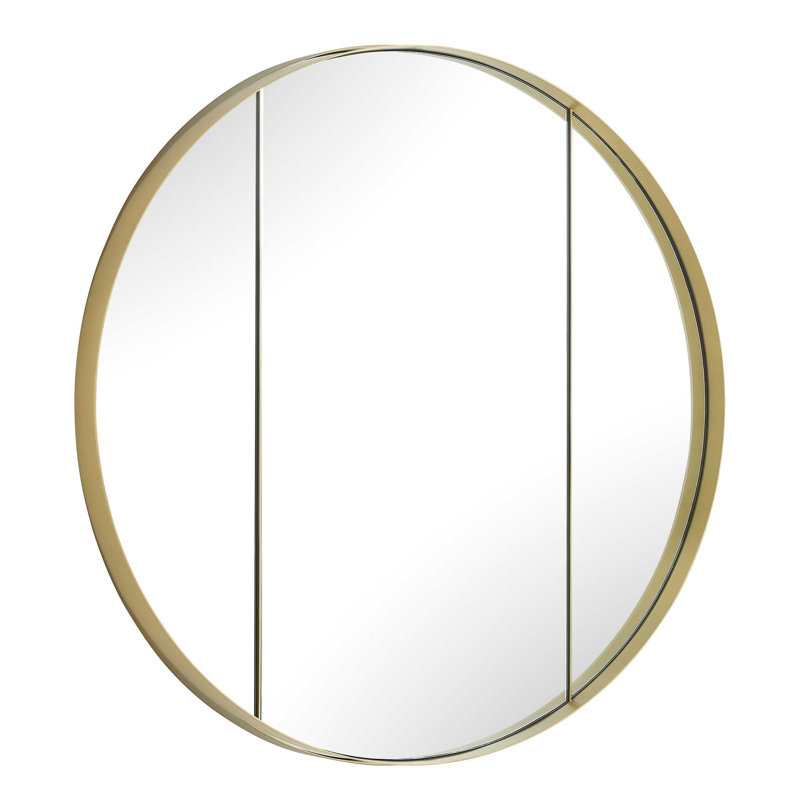  Amram Antique Brass Round Mirror