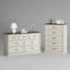 Ensemble de chambre à coucher 3 pièces Hallah, 7 commodes et 5 commodes avec rangement-787844112
