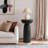 Sleek Cylinder Sandstone Side Table-621090167