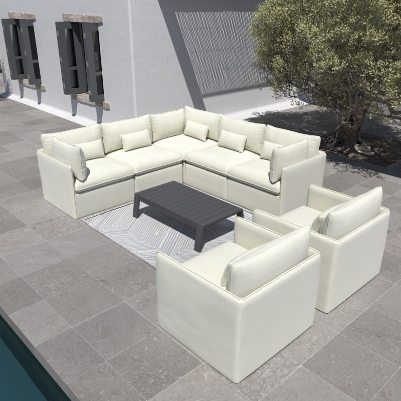 Ensemble de sièges multi-chaises 8 pièces Valliere