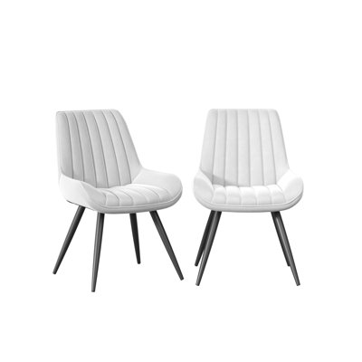 Modern Dining Chairs, 21.6"L*18.5"W*32.8"H, Tech Fabric Upholstery with Stylish Design, Sofa-Level Cushioning, Pet-Friendly, Durable Scratch Resistant, for Kitchen, Dining Room or Home Office