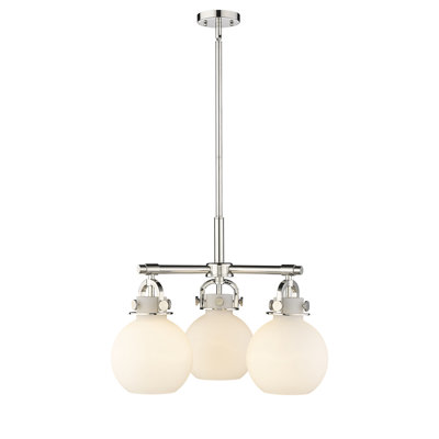 Luminaire suspendu sur tige 3 lumières Lantz