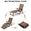 Chaise longue d'extérieur en métal avec table Cllgone-703205134-759647663