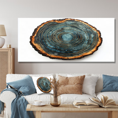 Pierre émeraude glissade sur bois Reverie I - arbres, décoration murale en métal, reproduction d'art traditionnelle en métal