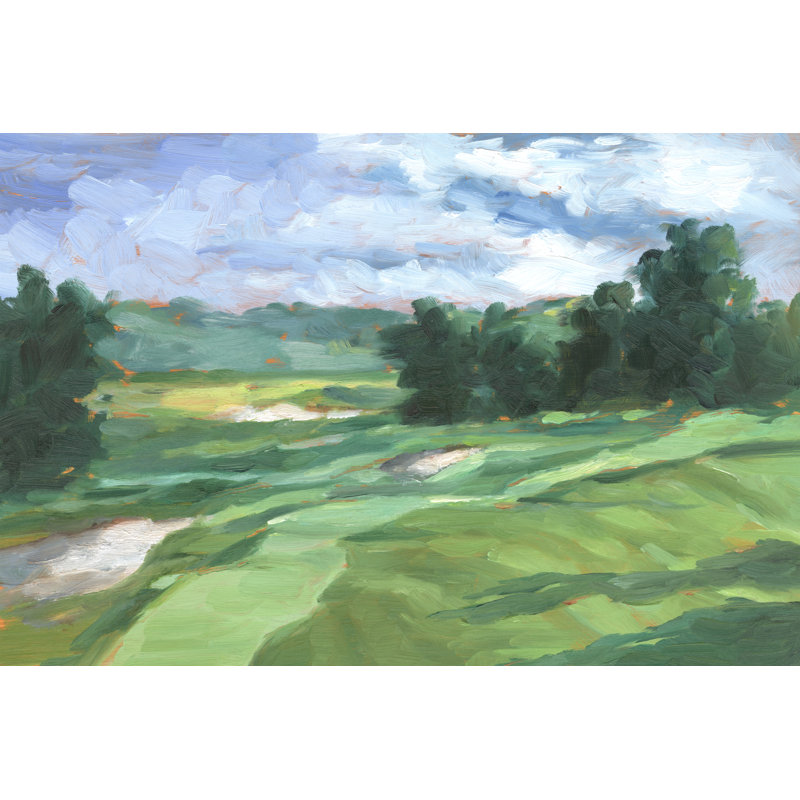 Golf Course Study IV by Ethan Harper - Wrapped Canvas Painting, 61cm H x 91cm W