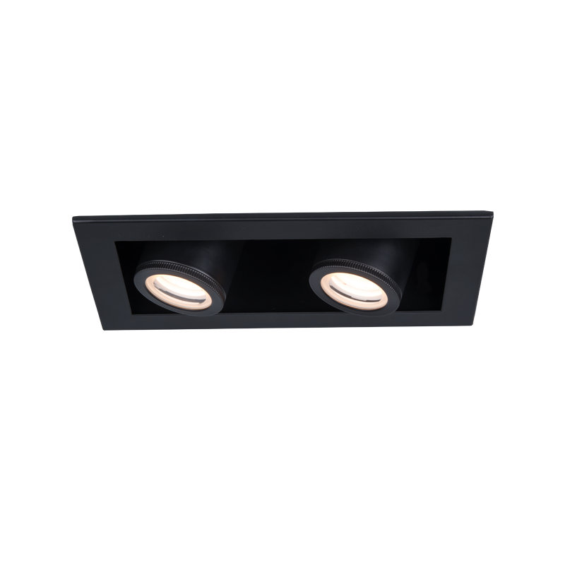 Silo LED Multi-Spotlight Recessed Housing, Black/Black, 2700K, 10W