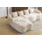 L-Shape Sectional Sofa with Curved Chaise-111842225