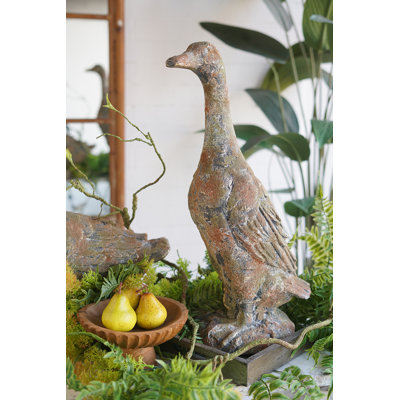 12x8.3x23"  Farmhouse Duck Figurine