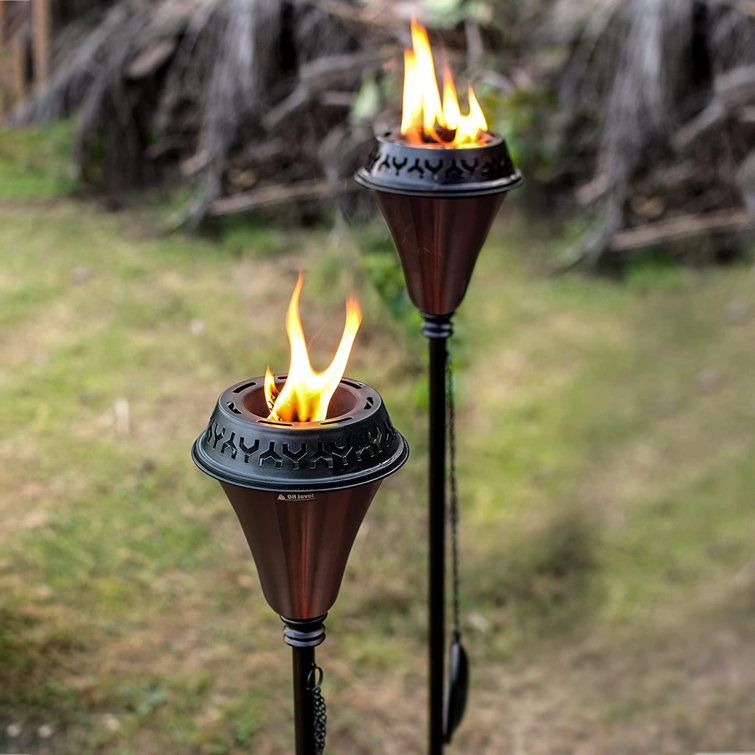 Decorative flaming torch Stock Photo - Alamy