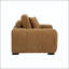 Chaise d'appoint rembourrée avec courbes sculpturales et capitonnage à rainures - ambre-130221691