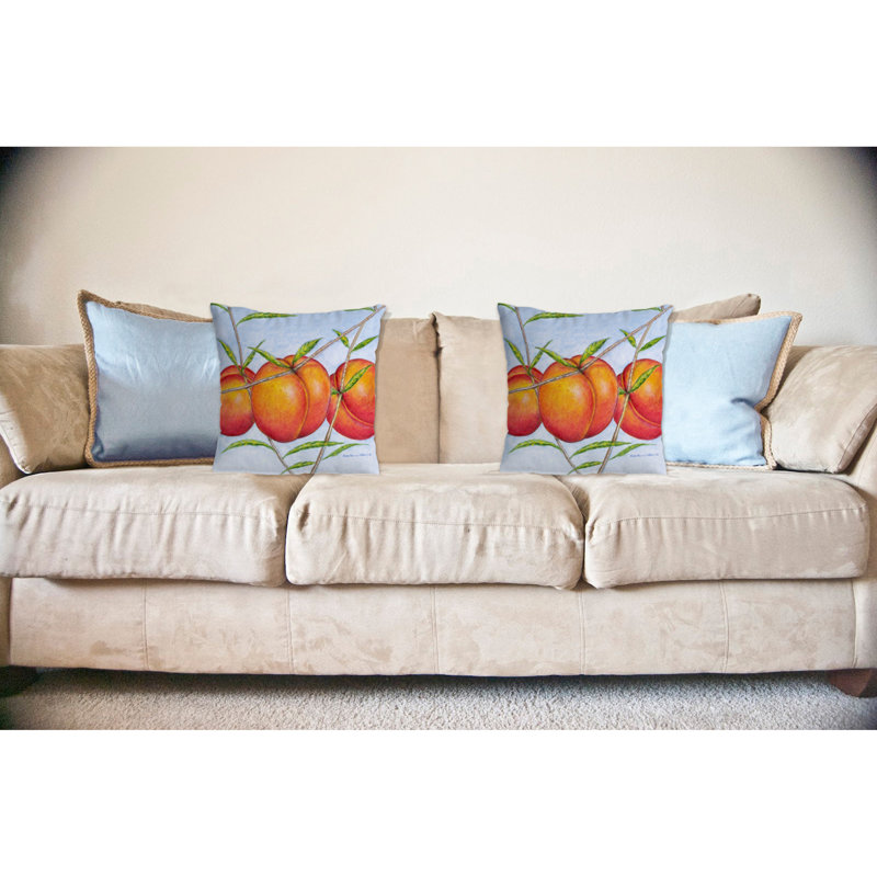 Coussin décoratif intérieur / extérieur non câblé Peaches Peaches