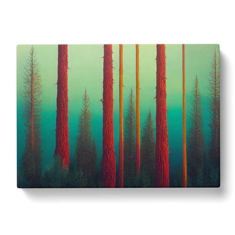 Pine Tree Forest Vol.2 - Wrapped Canvas Print, 40cm H x 60cm W x 3cm D